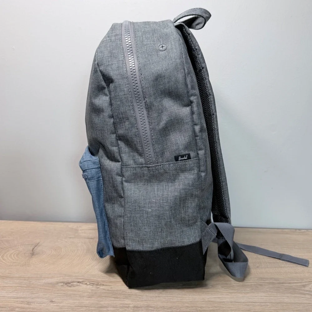 Herschel Supply Co Pop Quiz Backpack Unisex Medium Grey Blue Laptop Sleeve